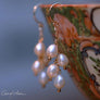 4-Pearl Earring Drops on 14K Gold Earwires - OutOfAsia